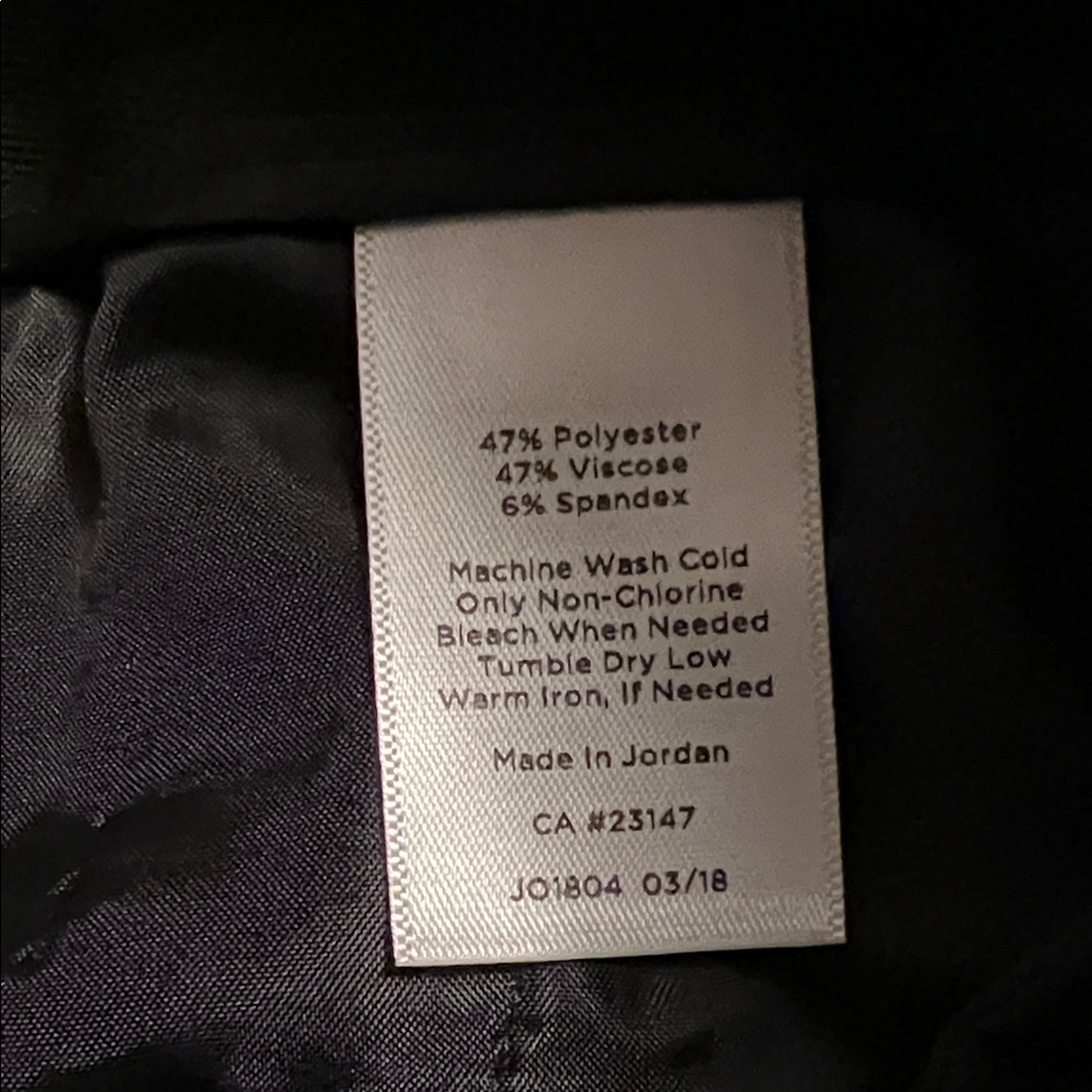 Talbots Womens Barely Boot Black Midrise Pant Trouser Sz 16 NWOT - Picture 8 of 8